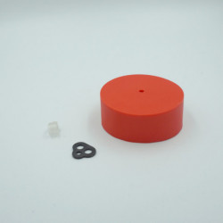 Pavillon en silicone rouge