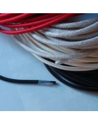 Câble électrique textile rond
